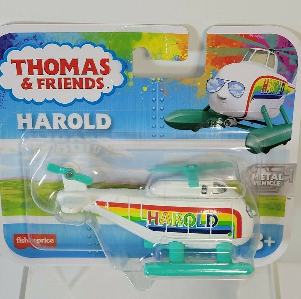 Harold Thomas Friends Helicopter Rainbow Metal Diecast Fisher Price Chopper